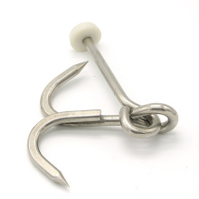 China manufacturer 316 stainless steel polished double hanging hook